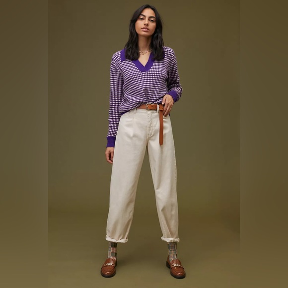 Anthropologie Sunoco geo polo sweater - Picture 4 of 5